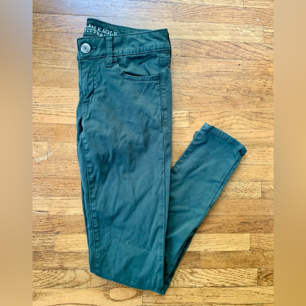 American Eagle Olive Jeggings